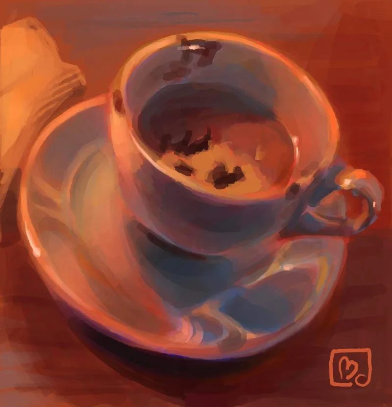 Coffee Cup painting